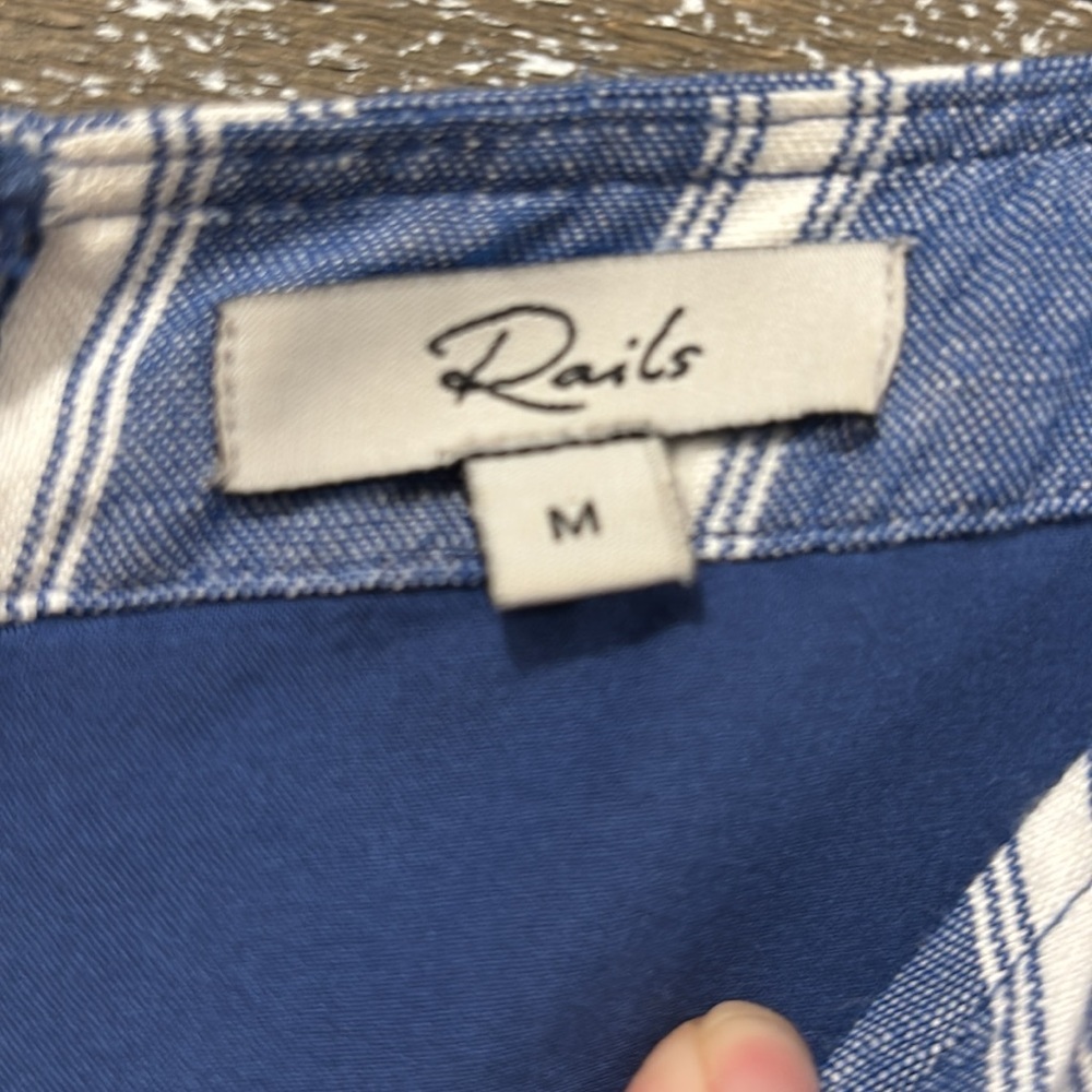 Rails Harper Sardegna Stripe Jumpsuit Size M - image 6